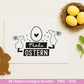Ostern Plotterdatei Bundle – Frohe Ostern Sprüche & Hasen Designs | Deutsche Oster SVG | Eiersuche Ostergrüße | Cricut Silhouette Laserdatei