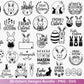 Ostern Plotterdatei Bundle – Frohe Ostern Hasen & Eier Design | Deutsche Oster SVG Motive | Ostergrüße Frühling Cricut Silhouette Laserdatei