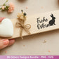 Ostern Plotterdatei Bundle – Frohe Ostern Hasen & Eier Design | Deutsche Oster SVG Motive | Ostergrüße Frühling Cricut Silhouette Laserdatei