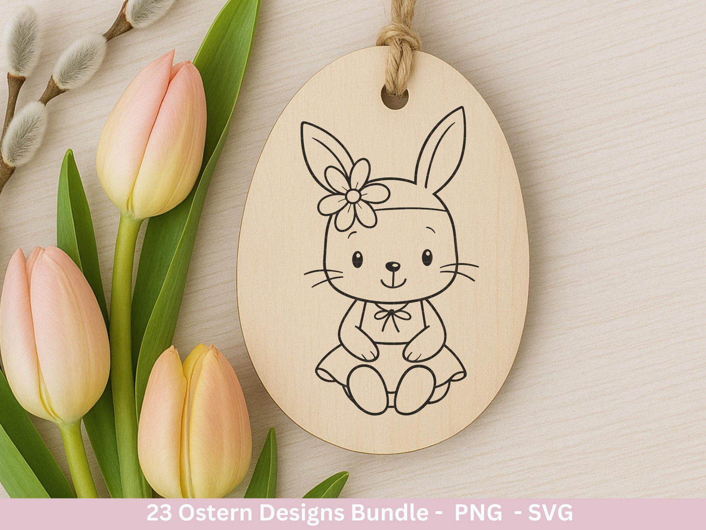Ostern Plotterdatei Bundle – Süße Hasen & Frohe Ostergrüße | Deutsche Oster SVG Designs | Frühlingszauber Cricut Silhouette Laserdatei