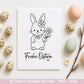 Ostern Plotterdatei Bundle – Süße Hasen & Frohe Ostergrüße | Deutsche Oster SVG Designs | Frühlingszauber Cricut Silhouette Laserdatei