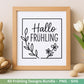 Frühling Plotterdatei Bundle – Blumen & Frühlingsgrüße | Deutsche Frühling SVG Designs | Frühlingszauber Cricut Silhouette Laserdatei