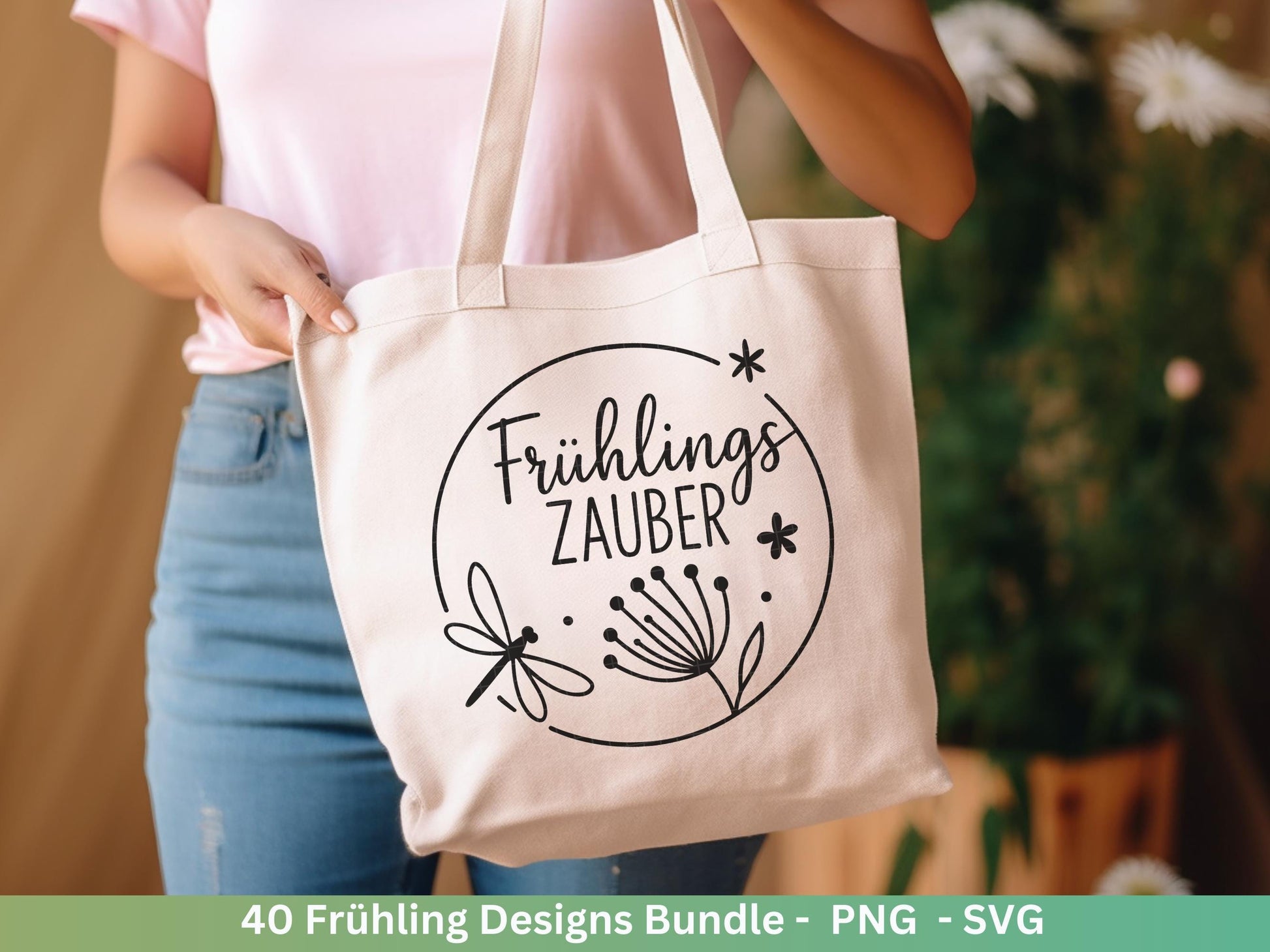 Frühling Plotterdatei Bundle – Blumen & Frühlingsgrüße | Deutsche Frühling SVG Designs | Frühlingszauber Cricut Silhouette Laserdatei