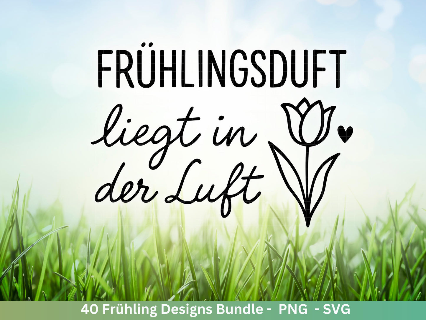 Frühling Plotterdatei Bundle – Blumen & Frühlingsgrüße | Deutsche Frühling SVG Designs | Frühlingszauber Cricut Silhouette Laserdatei