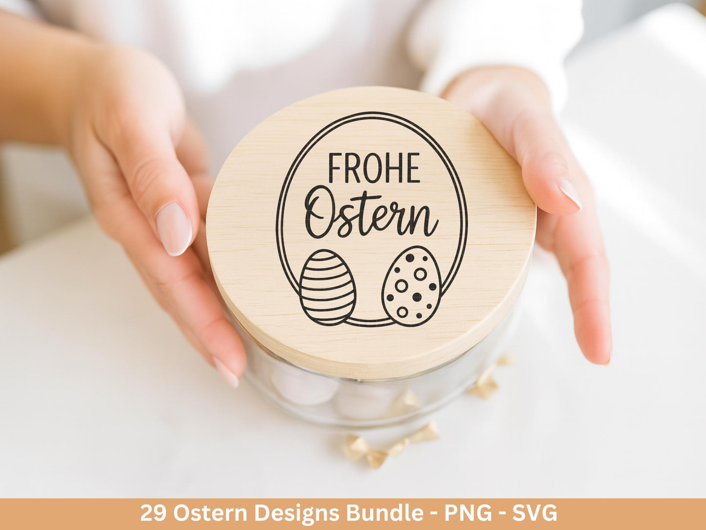 Ostern Plotterdatei Bundle – Frohe Ostern Sprüche Hasen | Deutsche Oster SVG Designs | Ostergrüße Frühling | Cricut Silhouette Laserdatei