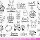 Ostern Plotterdatei Bundle – Niedliche Hasen & Oster Sprüche | Deutsche Oster SVG Motive | Eier Suche Frühling Cricut Laserdatei Mega Set