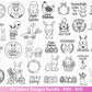 Ostern Plotterdatei Bundle – Niedliche Hasen & Oster Sprüche | Deutsche Oster SVG Motive | Eier Suche Frühling Cricut Laserdatei Mega Set
