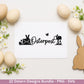 Ostern Plotterdatei Bundle – Silhouetten Hasen & Osterwörter | Deutsche Oster SVG Designs | Frühling Cricut Laserdatei Scherenschnitt Set