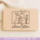 Ostern Plotterdatei Bundle – Süße Hasen Frohe Ostern Sprüche | Deutsche Oster SVG Designs | Ostergrüße Frühling Cricut Laserdatei Geschenk