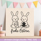 Ostern Plotterdatei Bundle – Süße Hasen Frohe Ostern Sprüche | Deutsche Oster SVG Designs | Ostergrüße Frühling Cricut Laserdatei Geschenk