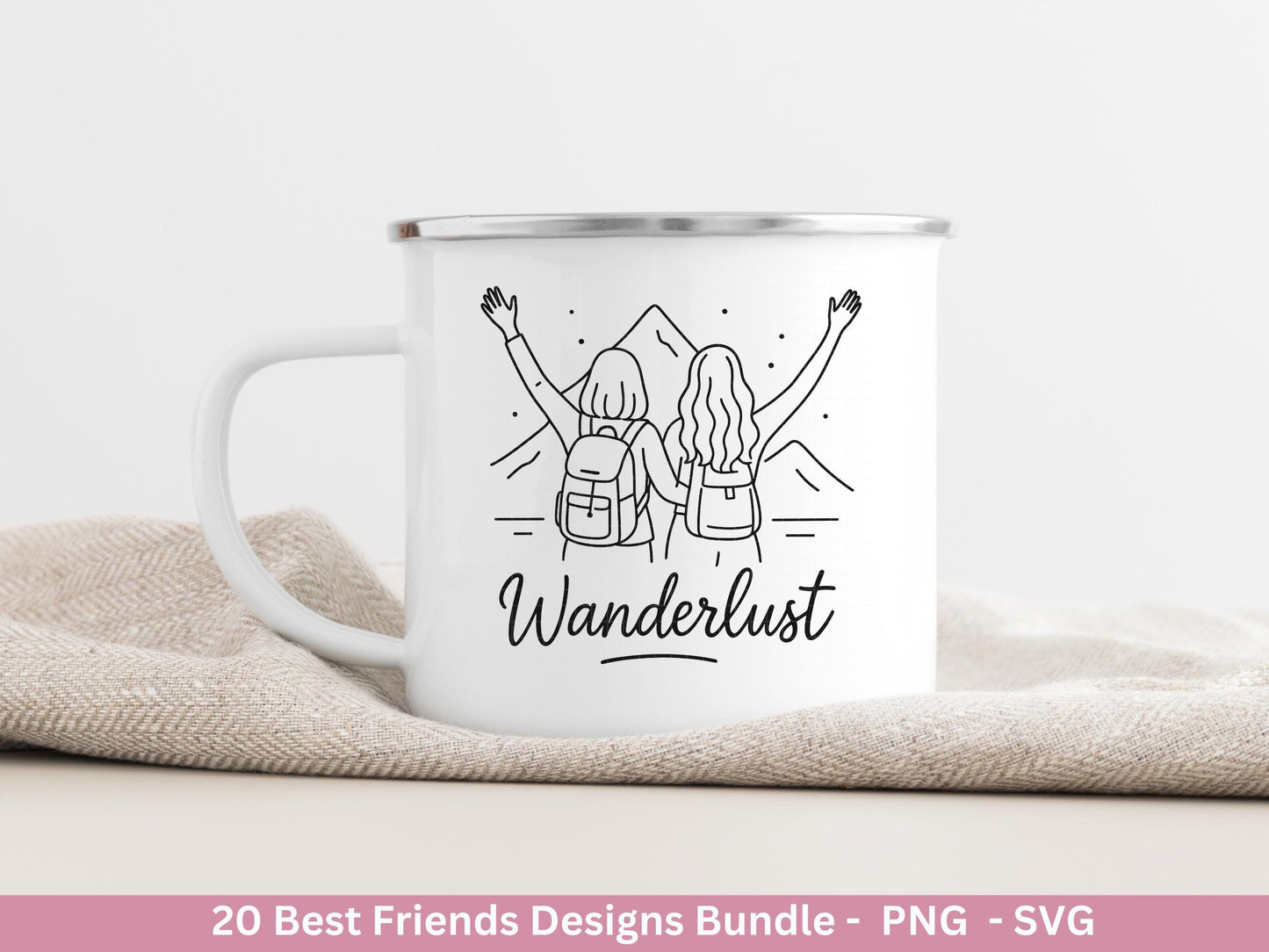 Beste Freundin Plotterdatei Bundle – Freundschaft Sprüche & Mädels Motive | Deutsche Freundschaft SVG | Schwester Geschenk Cricut Laserdatei