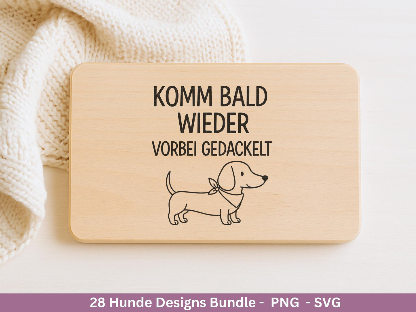 Hunde Plotterdatei Bundle – Lustige Hund Sprüche & Pfoten Motive | Deutsche Hund SVG Designs | Cricut Silhouette Laserdatei Geschenkidee