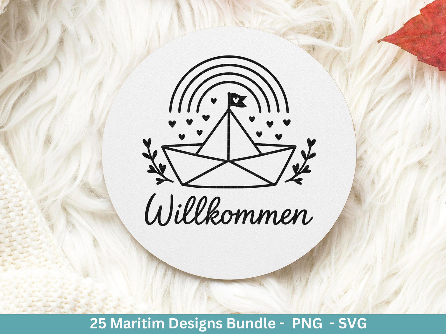 Maritim Plotterdatei Bundle – Küstenkind Sprüche & Möwen Designs | Nordsee Ostsee Meer SVG | Strandliebe Anker Waves Cricut Laserdatei