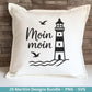 Maritim Plotterdatei Bundle – Küstenkind Sprüche & Möwen Designs | Nordsee Ostsee Meer SVG | Strandliebe Anker Waves Cricut Laserdatei