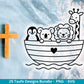 Taufe Plotterdatei Bundle – Einladung Taufe & Segenswünsche | Christliche SVG Designs | Taufkind Symbole Kreuz Kommunion Cricut Laserdatei