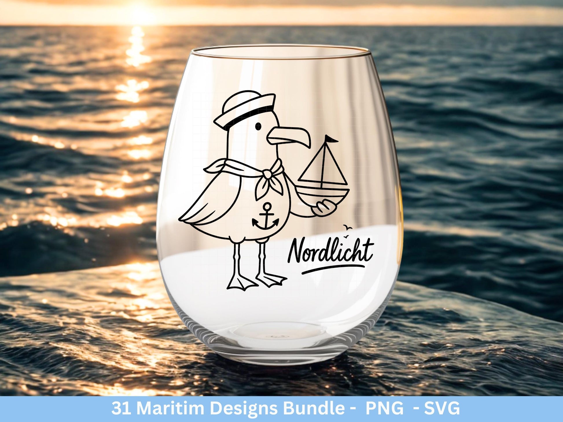 Maritim Plotterdatei Bundle – Küstenkind Sprüche & Meerliebe Designs | Nordsee Ostsee SVG | Möwen Anker Ahoi Strandliebe Cricut Laserdatei