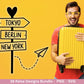 Reise Plotterdatei Bundle – Urlaub Sprüche & Abenteuer Motive | Travel SVG Designs | Sommer Meerweh Koffer Cricut Silhouette Laserdatei