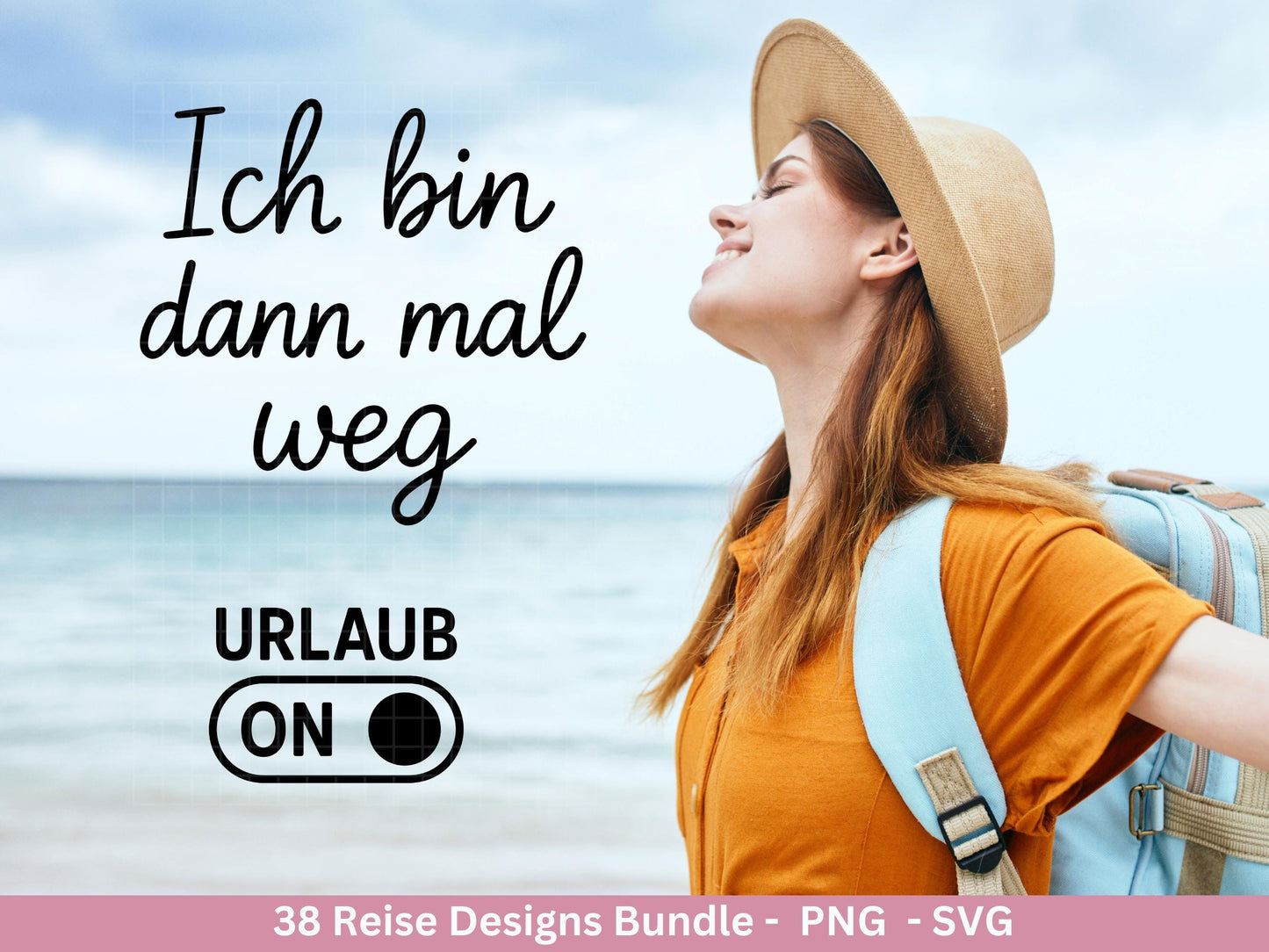 Reise Plotterdatei Bundle – Urlaub Sprüche & Abenteuer Motive | Travel SVG Designs | Sommer Meerweh Koffer Cricut Silhouette Laserdatei