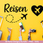 Reise Plotterdatei Bundle – Urlaub Sprüche & Abenteuer Motive | Travel SVG Designs | Sommer Meerweh Koffer Cricut Silhouette Laserdatei