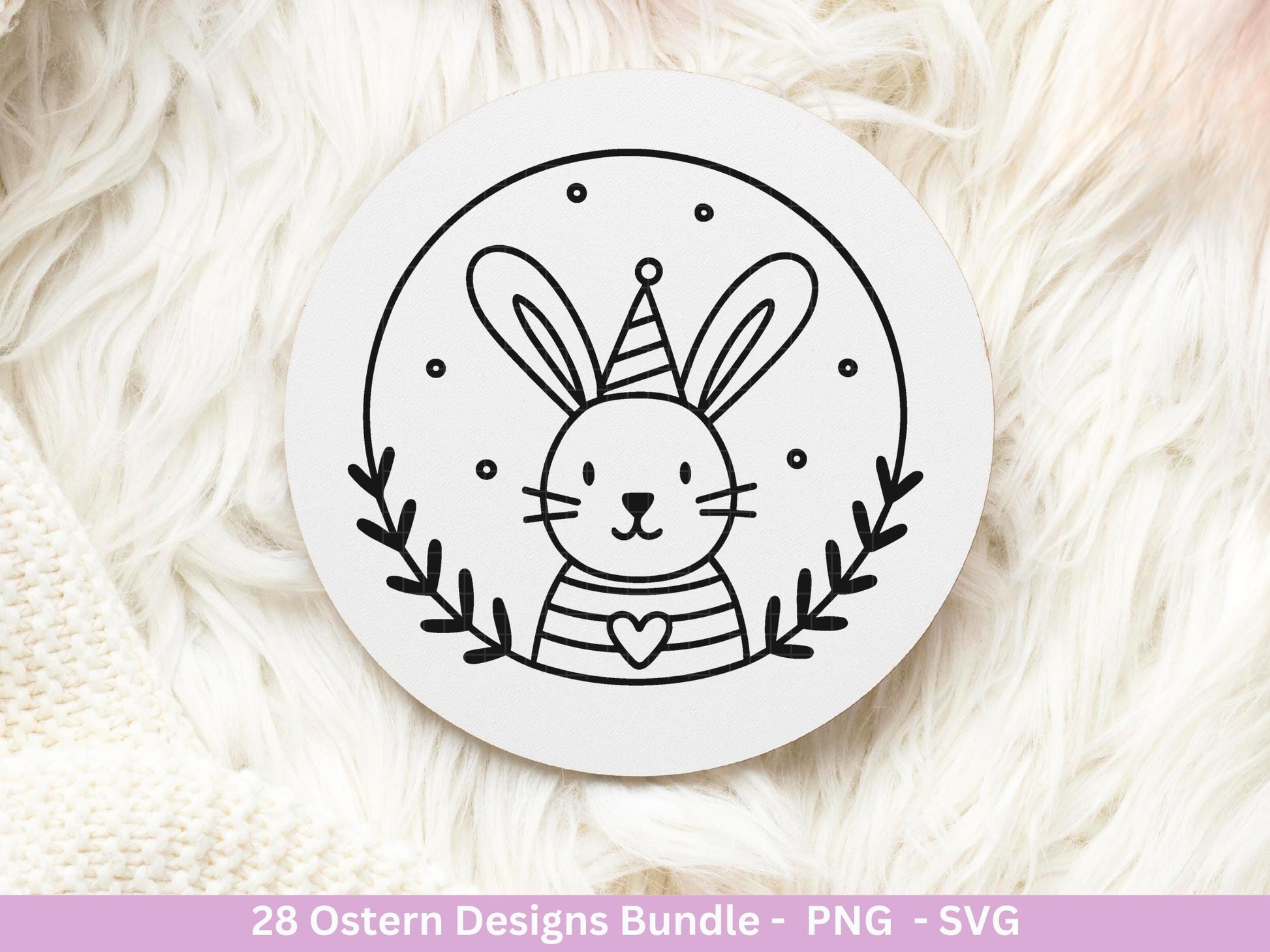 Ostern Plotterdatei Bundle – Süße Hasen Frohe Ostern Sprüche | Deutsche Oster SVG Designs | Ostergrüße Frühling Cricut Laserdatei Geschenk