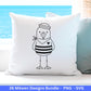 Möwen Plotterdatei Bundle – Maritime Seemanns Möwe Designs | Moin Nordsee Ostsee SVG | Küstenkind Anker Sommer Meer Cricut Laserdatei