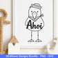 Möwen Plotterdatei Bundle – Maritime Seemanns Möwe Designs | Moin Nordsee Ostsee SVG | Küstenkind Anker Sommer Meer Cricut Laserdatei