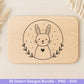 Ostern Plotterdatei Bundle – Süße Hasen & Ostergrüße Designs | Deutsche Oster SVG Motive | Frühling Ostern Cricut Silhouette Laserdatei