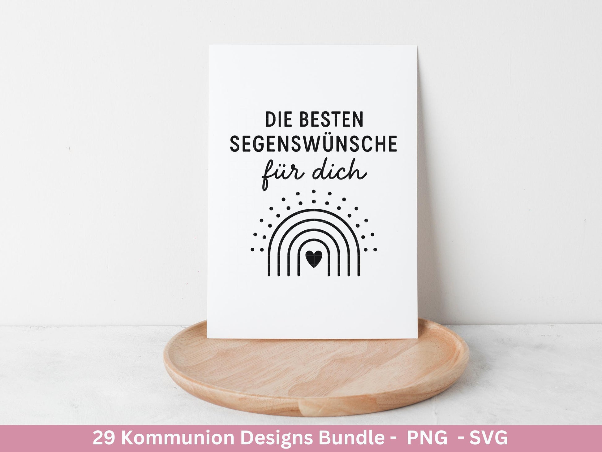 Plotterdatei Kommunion Bundle – 29 Designs SVG & PNG | Kommunion Geschenk Einladung | Taufe Laserdatei | Cricut Deko Christlich Clipart
