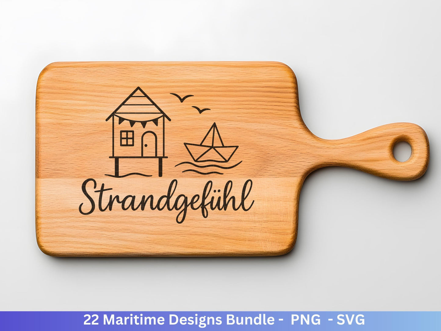 Maritim SVG Bundle | Plotterdatei Laserdatei | Moin Küstenkind Sprüche | Nordsee Ostsee Meer | Anker Möwen Strandkorb | Cricut Silhouette