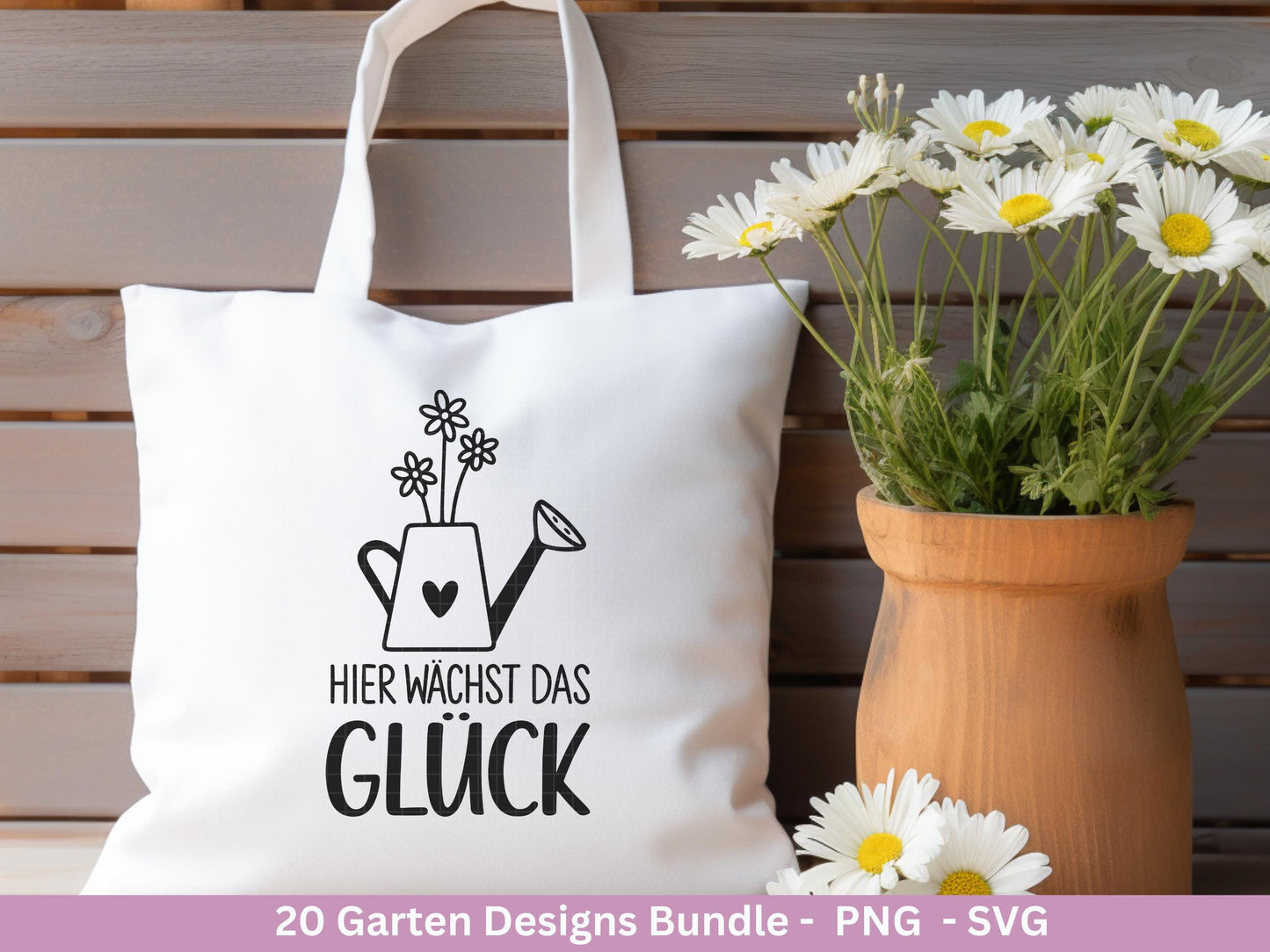 Garten Plotterdatei Bundle – Frühling SVG | Gartenliebe Sprüche | Kräuter Beet Schubkarre Gießkanne | Gartendeko Laserdatei | Cricut Datei