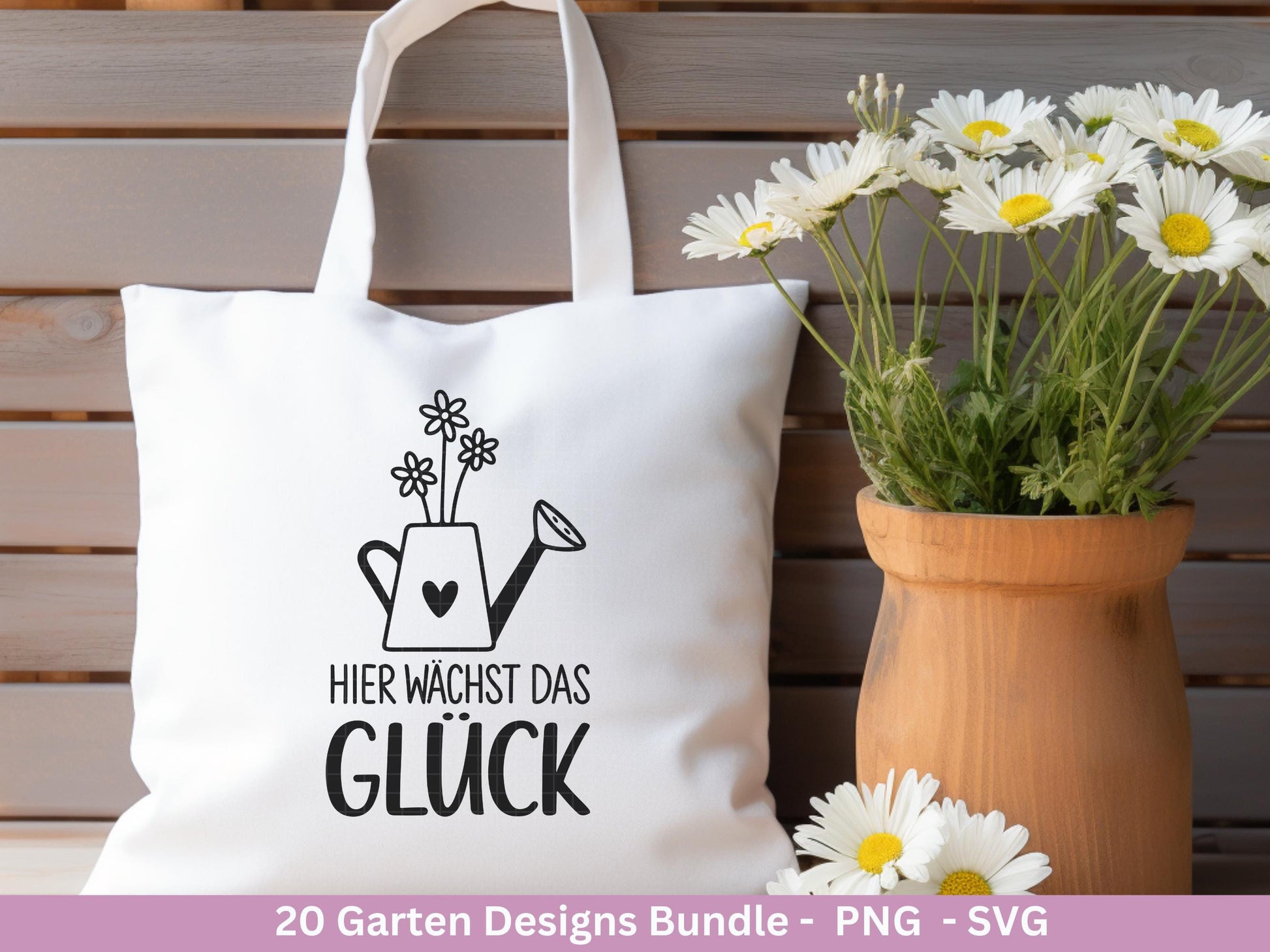 Garten Plotterdatei Bundle – Frühling SVG | Gartenliebe Sprüche | Kräuter Beet Schubkarre Gießkanne | Gartendeko Laserdatei | Cricut Datei