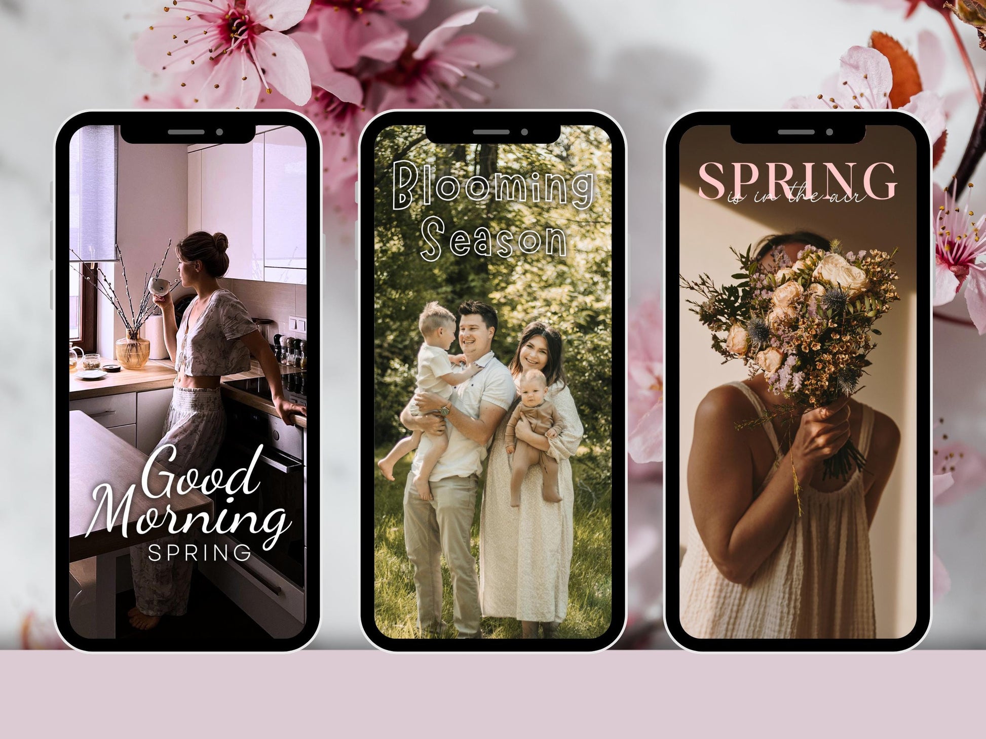 200 Instagram Story Sticker – Frühling Deutsch | Spring Vibes | Blütenzauber | Saison Sprüche | Pastell | Daily Alltag | Kalligraphie Ostern