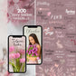 200 Instagram Story Sticker – Frühling Deutsch | Spring Vibes | Blütenzauber | Saison Sprüche | Pastell | Daily Alltag | Kalligraphie Ostern