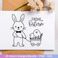 Deutsche Oster SVG Bundle – Frohe Ostern Sprüche & süße Hasen | Ostergrüße Plotterdatei | Cricut Silhouette Datei | Laserdatei Ostern