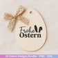 Deutsche Oster SVG Bundle – Frohe Ostern Sprüche & süße Hasen | Ostergrüße Plotterdatei | Cricut Silhouette Datei | Laserdatei Ostern