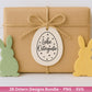 Ostern Plotterdatei Bundle – Süße Hasen Frohe Ostern Sprüche | Deutsche Oster SVG Designs | Ostergrüße Eiersuche Motive | Cricut Laserdatei