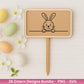 Ostern Plotterdatei Bundle – Süße Hasen Frohe Ostern Sprüche | Deutsche Oster SVG Designs | Ostergrüße Eiersuche Motive | Cricut Laserdatei