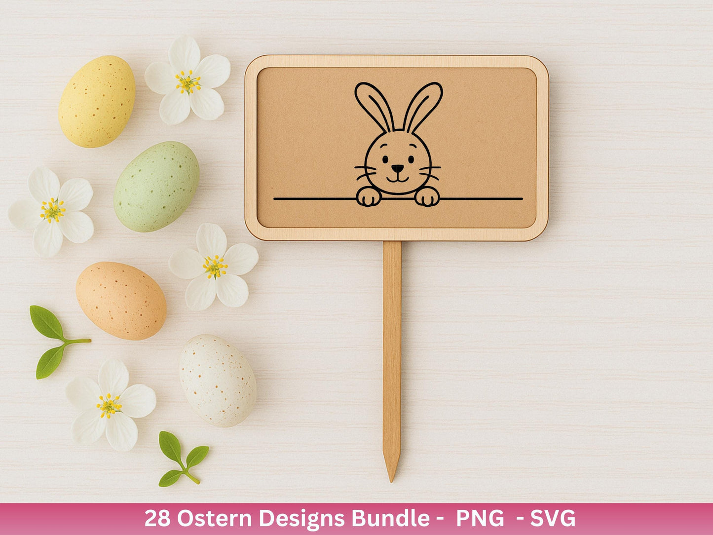 Ostern Plotterdatei Bundle – Süße Hasen Frohe Ostern Sprüche | Deutsche Oster SVG Designs | Ostergrüße Eiersuche Motive | Cricut Laserdatei