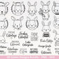 Ostern Plotterdatei Bundle – Süße Hasengesichter & Frohe Ostern Sprüche | Deutsche Oster SVG | Ostergrüße Motive | Cricut | Laserdatei Hase
