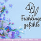 Frühling Plotterdatei Bundle – Willkommen Frühling Frühlingsgrüße | Frühling SVG Designs | Blumen Schmetterling Vogel | Cricut Laserdatei