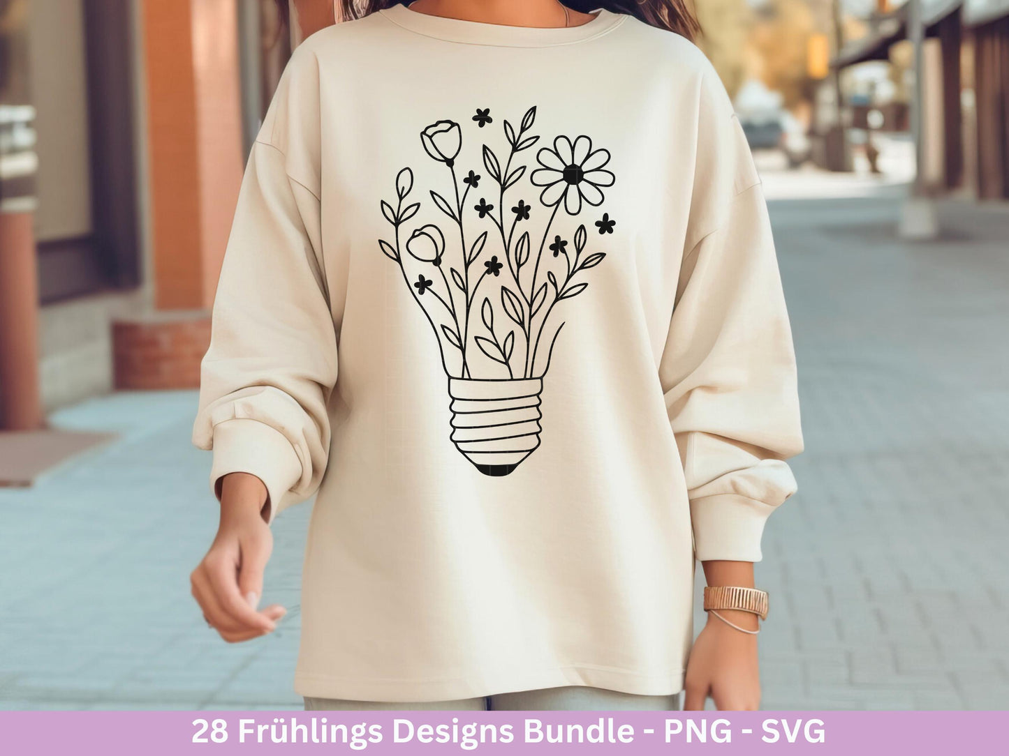 Frühling Plotterdatei Bundle – Willkommen Frühling Frühlingsgrüße | Frühling SVG Designs | Blumen Schmetterling Vogel | Cricut Laserdatei