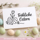Ostern Plotterdatei Bundle – Süße Hasen & Frohe Ostern Sprüche | Deutsche Oster SVG Designs | Ostergrüße Motive Frühling | Cricut Laserdatei