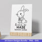 Ostern Plotterdatei Bundle – Niedliche Hasen & Lustige Oster Sprüche | Deutsche Oster SVG | Osterzeit Eiersuche Cricut Silhouette Laserdatei