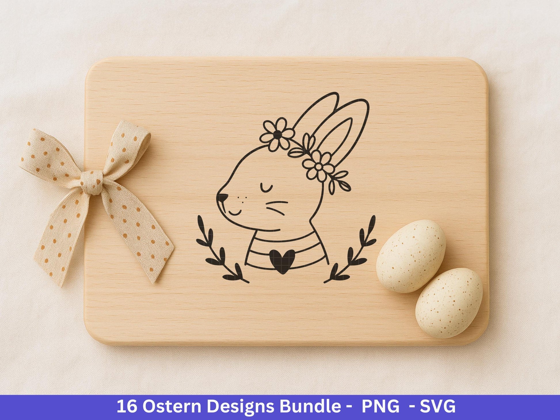 Ostern Plotterdatei Bundle – Niedliche Hasen & Lustige Oster Sprüche | Deutsche Oster SVG | Osterzeit Eiersuche Cricut Silhouette Laserdatei