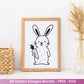 Ostern Plotterdatei Bundle – Frohe Ostern Hasen & Eier Design | Deutsche Oster SVG Motive | Ostergrüße Frühling Cricut Silhouette Laserdatei
