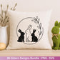 Ostern Plotterdatei Bundle – Frohe Ostern Hasen & Eier Design | Deutsche Oster SVG Motive | Ostergrüße Frühling Cricut Silhouette Laserdatei