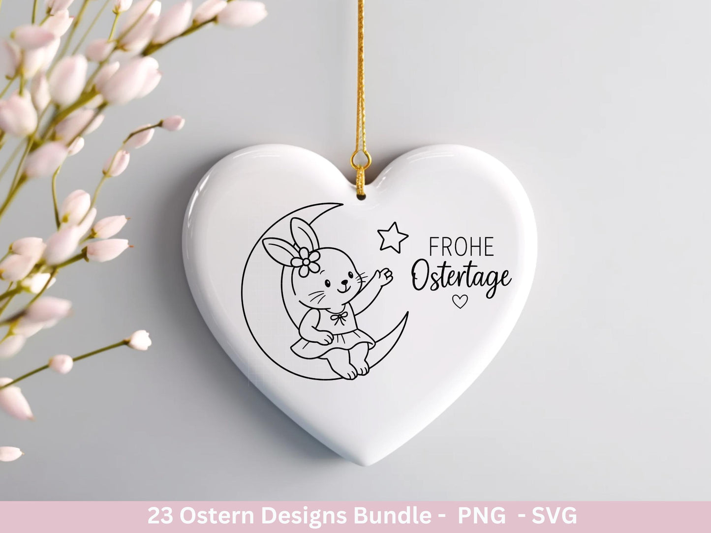 Ostern Plotterdatei Bundle – Süße Hasen & Frohe Ostergrüße | Deutsche Oster SVG Designs | Frühlingszauber Cricut Silhouette Laserdatei