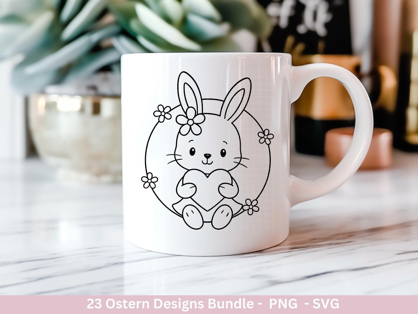 Ostern Plotterdatei Bundle – Süße Hasen & Frohe Ostergrüße | Deutsche Oster SVG Designs | Frühlingszauber Cricut Silhouette Laserdatei
