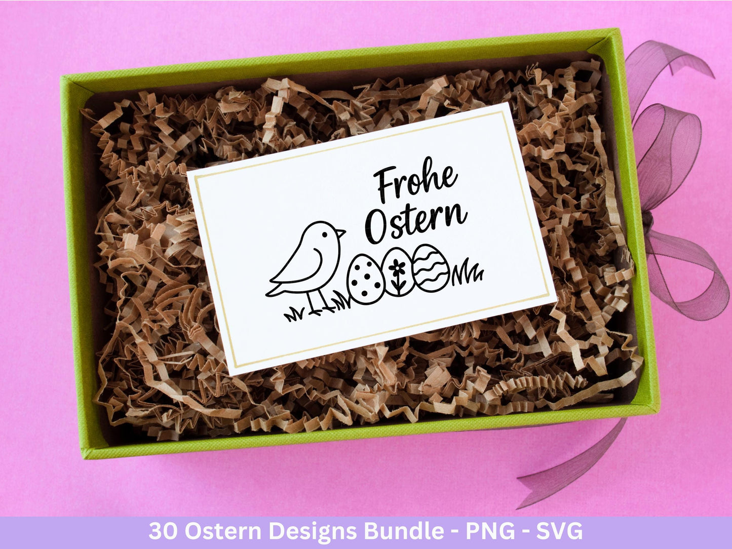 Ostern Plotterdatei Bundle – Frohe Ostern Sprüche & Hasen Designs | Deutsche Oster SVG Motive | Eiersuche Ostergrüße Cricut Laserdatei