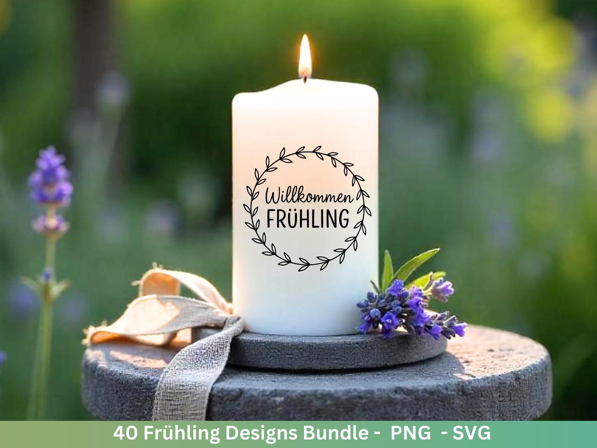 Frühling Plotterdatei Bundle – Blumen & Frühlingsgrüße | Deutsche Frühling SVG Designs | Frühlingszauber Cricut Silhouette Laserdatei